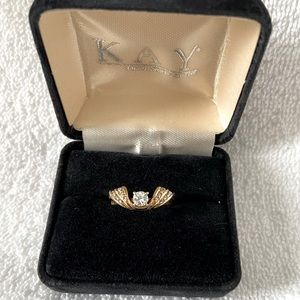 Kay Jewelers Gold Diamond Engagement or Promise Ring 💍